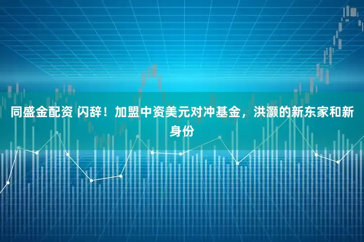 同盛金配资 闪辞！加盟中资美元对冲基金，洪灏的新东家和新身份